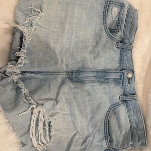 Uniqlo Jean Frayed Jean Shorts